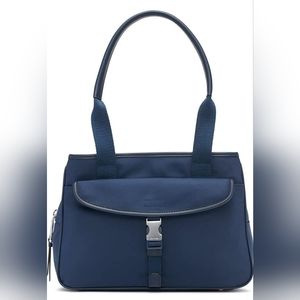 Calvin Klein Shay Triple Compartment Satchel, Navy